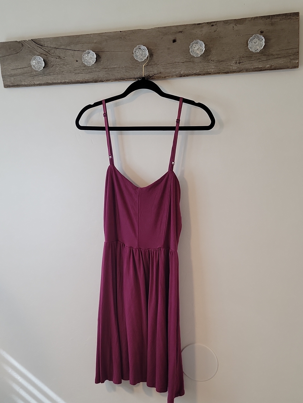 Women’s TomseearAdjustable-Strap Slip Dress - Plum SZ SM